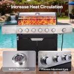 Endark 6-Burner Stainless Steel Outdoor Gas Grill