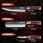 Topfeel 3-Piece Japanese Chef Knife Set