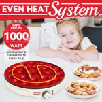 Mini Pancake and Poffertjes Maker with Brush & Forks