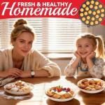 Mini Pancake and Poffertjes Maker with Brush & Forks