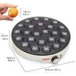 Mini Pancake and Poffertjes Maker with Brush & Forks