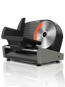 Electric Meat Slicer with Adjustable Thickness & Steel Blade