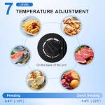 Compact 2.1 Cu.Ft Upright Freezer - Black