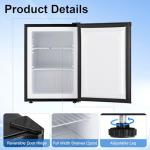 Compact 2.1 Cu.Ft Upright Freezer - Black