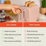 Bella 2 Slice Toaster with 6 Shade Settings