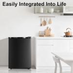 Compact 2.1 Cu.Ft Upright Freezer - Black