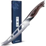 HOSHANHO 5-Inch Japanese Cheese Knife with Pakkawood Handle