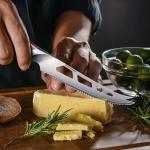 HOSHANHO 5-Inch Japanese Cheese Knife with Pakkawood Handle