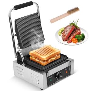 Double-Sided Electric Grill with Adjustable Temperature