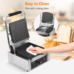 Double-Sided Electric Grill with Adjustable Temperature
