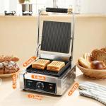 Double-Sided Electric Grill with Adjustable Temperature