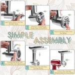 EZATO KitchenAid Meat Grinder and Sausage Stuffer