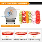 WICHEMI 2-in-1 Electric Vegetable and Fruit Slicer