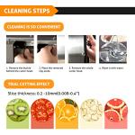 WICHEMI 2-in-1 Electric Vegetable and Fruit Slicer