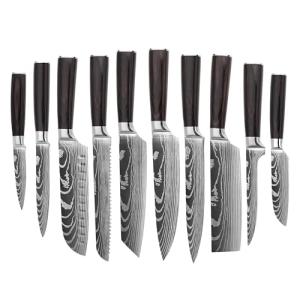 KUMSTLY 10-Piece Ultra Sharp Kitchen Knife Set