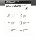 KUMSTLY 10-Piece Ultra Sharp Kitchen Knife Set