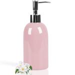 Pink 14oz Ceramic Soap Dispenser for Kitchen/Bathroom