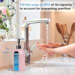 Pink 14oz Ceramic Soap Dispenser for Kitchen/Bathroom