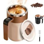 Smart Self-Stirring Coffee Mug with Thermometer