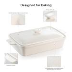 3.5 Quart Porcelain Casserole Dish with Lid