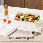 3.5 Quart Porcelain Casserole Dish with Lid