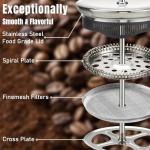 KYZ Stainless Steel 20oz French Press Coffee Maker
