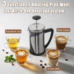 KYZ Stainless Steel 20oz French Press Coffee Maker