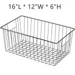16-Inch Freezer Organizer Baskets - Pack of 3