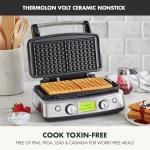 GreenPan Elite Belgian Waffle Maker with Nonstick Plates