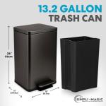 SIMPLI-Magic 13.2 Gallon Hands-Free Trash Can