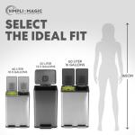 SIMPLI-Magic 13.2 Gallon Hands-Free Trash Can