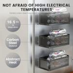 Magnetic Fridge Shelf Organizer - Black