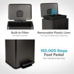 SIMPLI-Magic 13.2 Gallon Hands-Free Trash Can