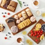 Homaxy Bamboo Cutting Board Set with Juice Groove