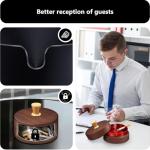 Wooden Ash Tray with Lid - 2 Pack