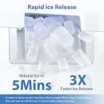 Aeitto Countertop Nugget Ice Maker, Silver