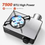 Odoland Portable Butane Camping Stove with Carry Case