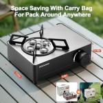 Odoland Portable Butane Camping Stove with Carry Case