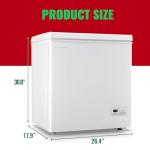 DEMULLER 5.0 Cu Ft Chest Freezer with Baskets