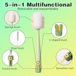 5-in-1 Multifunctional Bottle Cleaning Brush Set