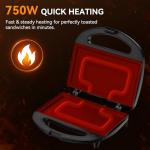 OSTBA 2-Slice Non-Stick Sandwich Maker