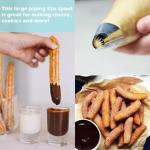 Hendiy 5-Piece Stainless Steel Churro Piping Set