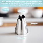 Hendiy 5-Piece Stainless Steel Churro Piping Set