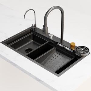 Broncho Stainless Steel Drop-In Kitchen Sink with Faucet