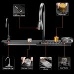 Broncho Stainless Steel Drop-In Kitchen Sink with Faucet