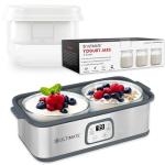 Probiotic Yogurt Maker Bundle with Strainer & Jars