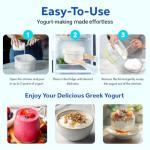 Probiotic Yogurt Maker Bundle with Strainer & Jars