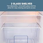 Blue Retro Mini Fridge with Freezer, 3.1 Cu.Ft