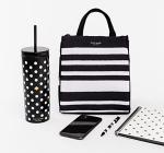 Kate Spade Black Thermal Lunch Cooler Tote