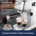 AMZCHEF 20Bar Espresso Machine with LCD Display